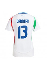 Italië Matteo Darmian #13 Voetbaltruitje Uit tenue Dames EK 2024 Korte Mouw